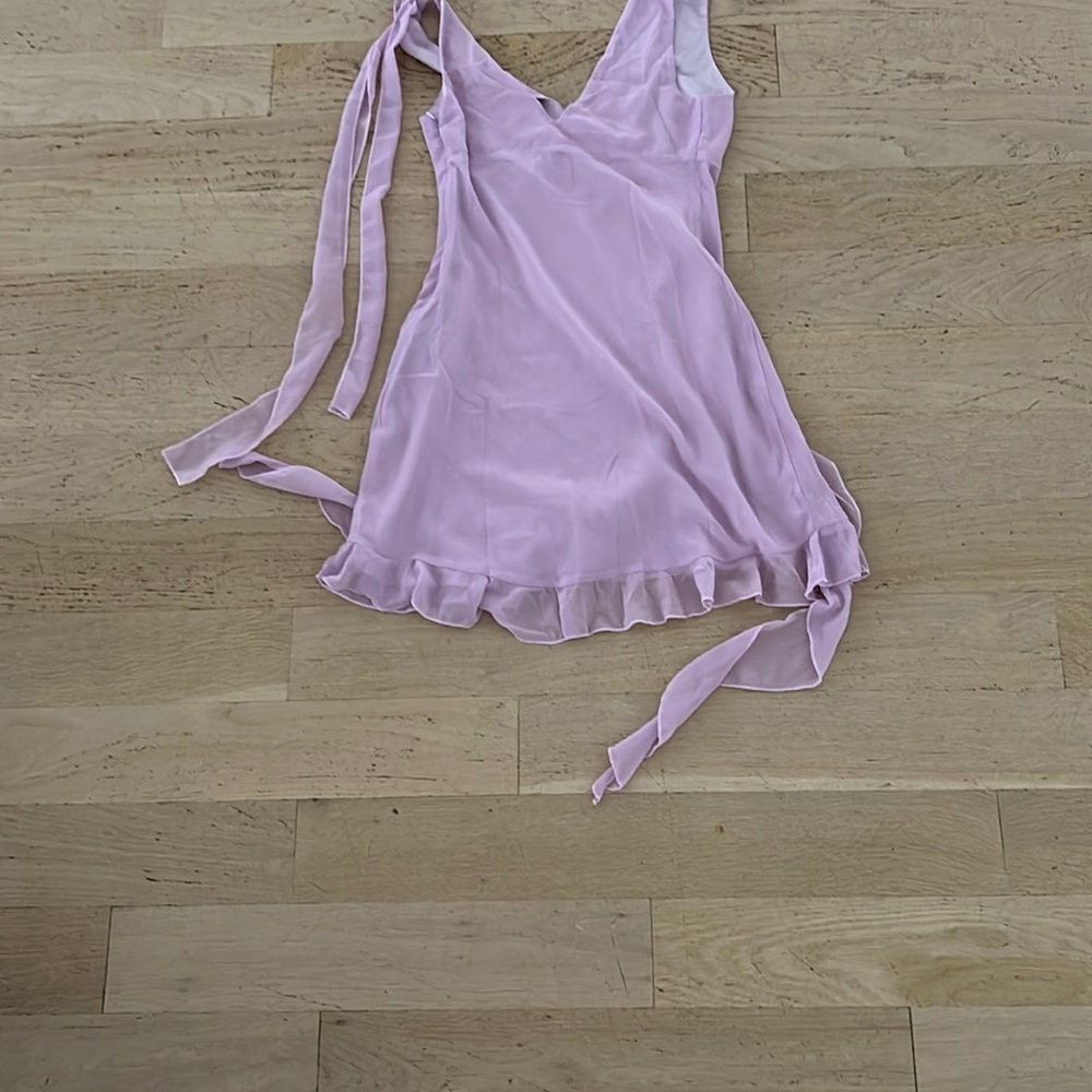 Princess Polly Varney Frill Mini Dress - Lilac